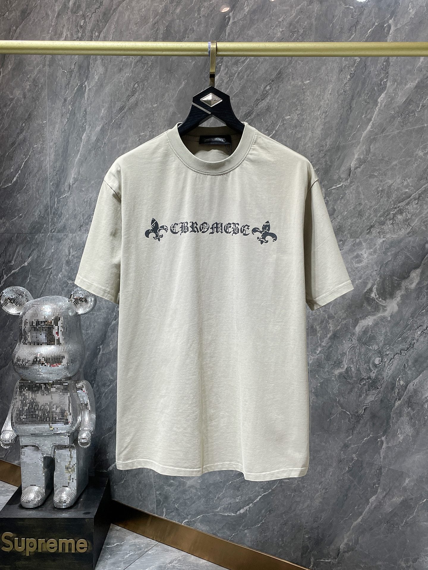Ch6001 Chrome Hearts High Quality Horseshoe Crew Neck T-shirt Short Sleeves
