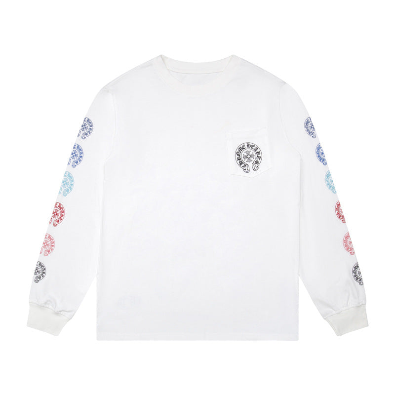 Chrome Heart High Quality Cotton Men's and Women's Long Sleeve T-shirt