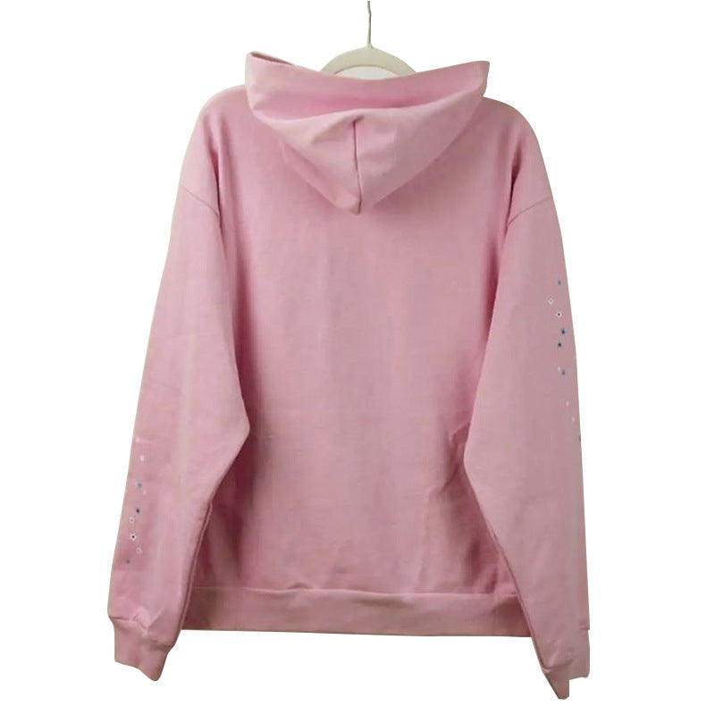 顶级 430gsm Sp5der 连帽衫 100% 纯棉男女连帽衫