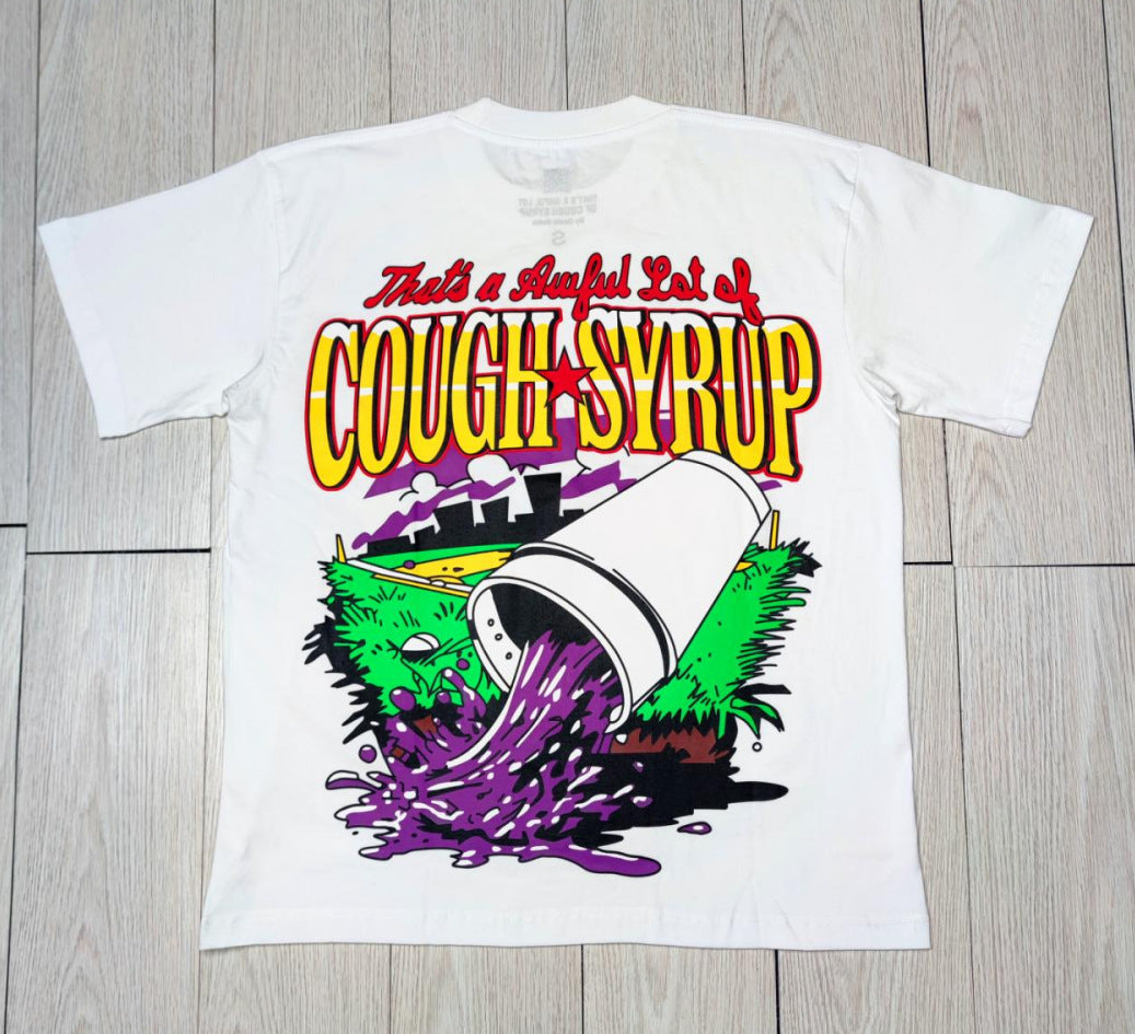 THAT'S AWFUL LOT OF COUGH SYRUP Cotton Crew Neck T-Shirt Short Sleeve