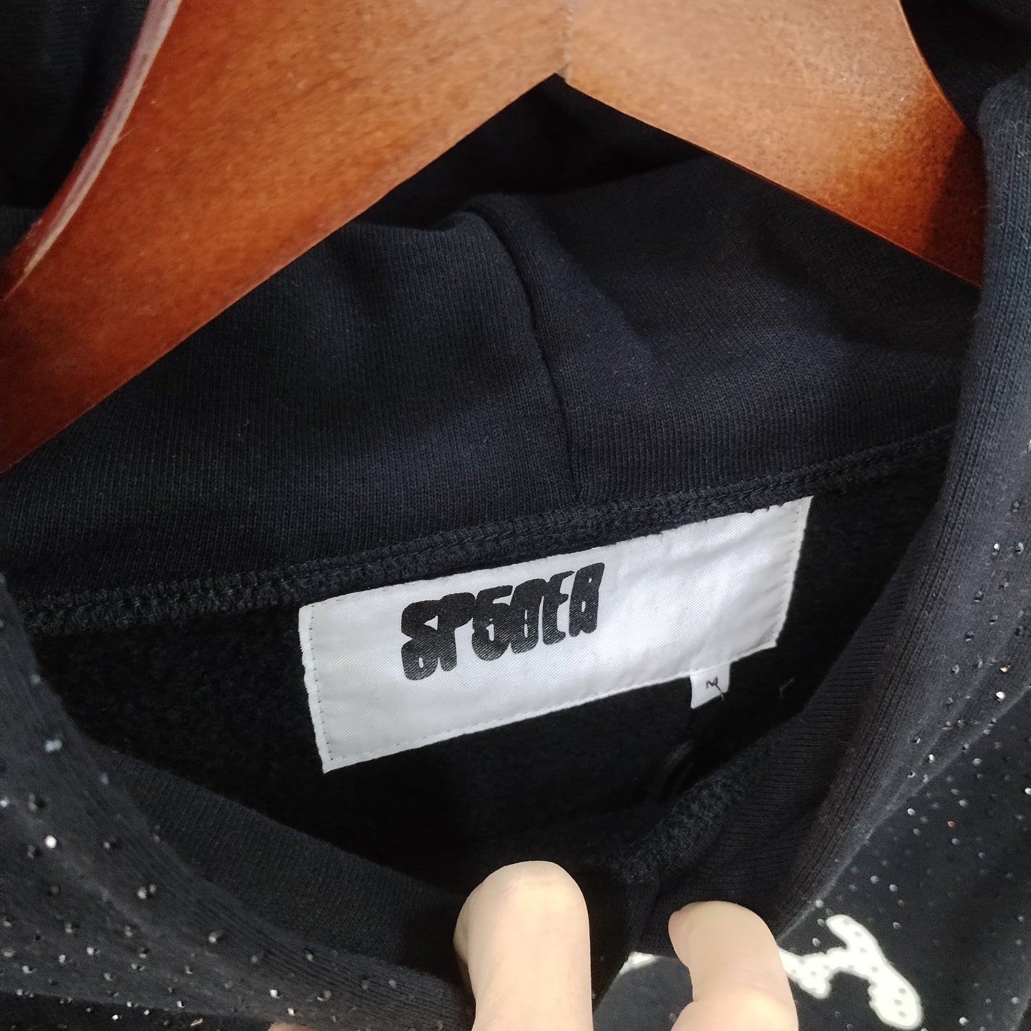 Best-Selling Sp5der Diamond  VVS Hoodie Black