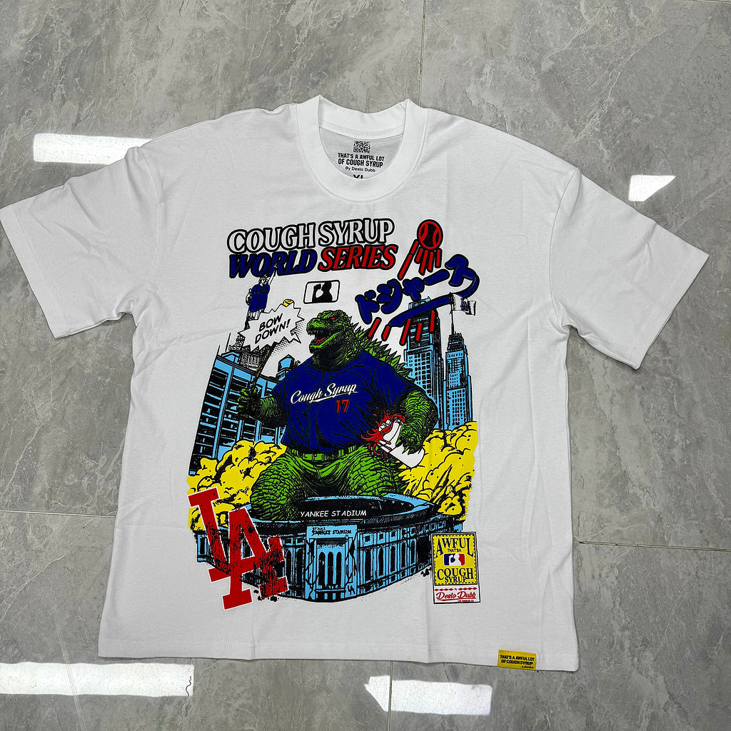 THAT'S AWFUL LOT OF COUGH SYRUP Crew Neck T-Shirt 100% Short Sleeve