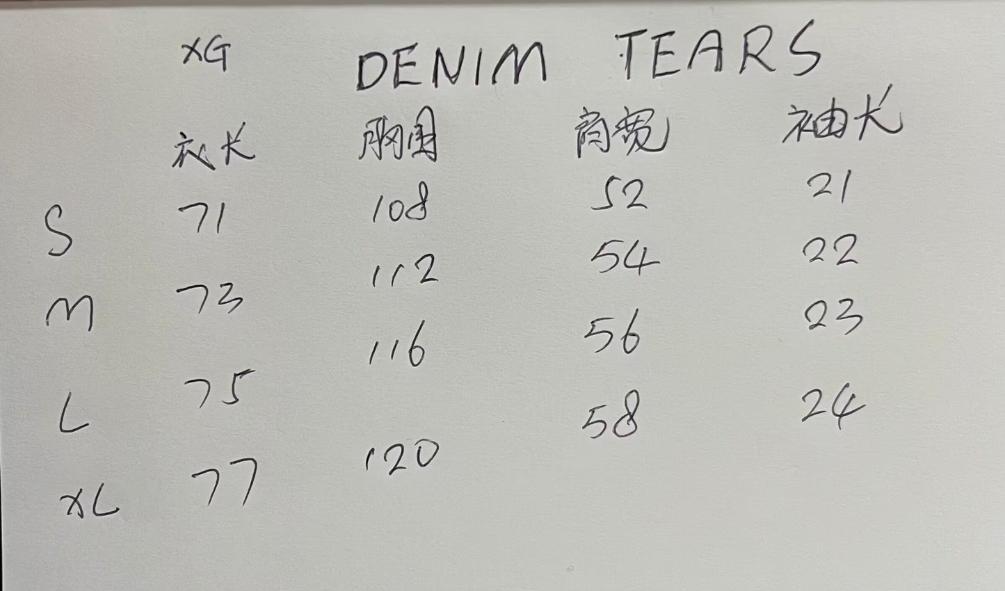 DT501 Denim tears 100% Cotton Tee shirts