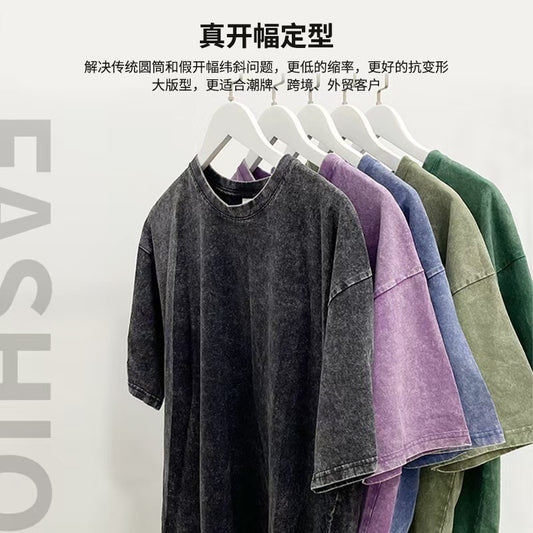 All colors ---Wash Short Sleeve Cotton Blank Tee shirts