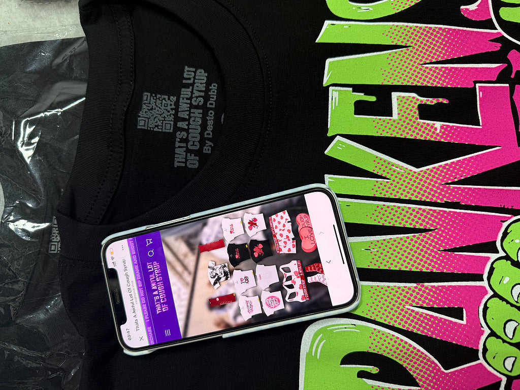 THAT'S AWFUL LOT OF COUGH SYRUP 100% Cotton Hoodies within scan