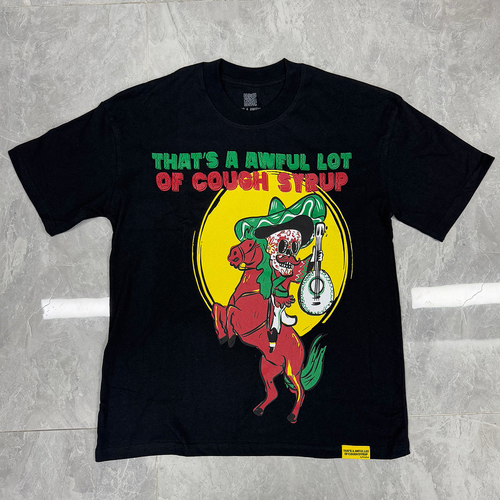 THAT'S AWFUL LOT OF COUGH SYRUP Crew Neck T-Shirt 100% Short Sleeve