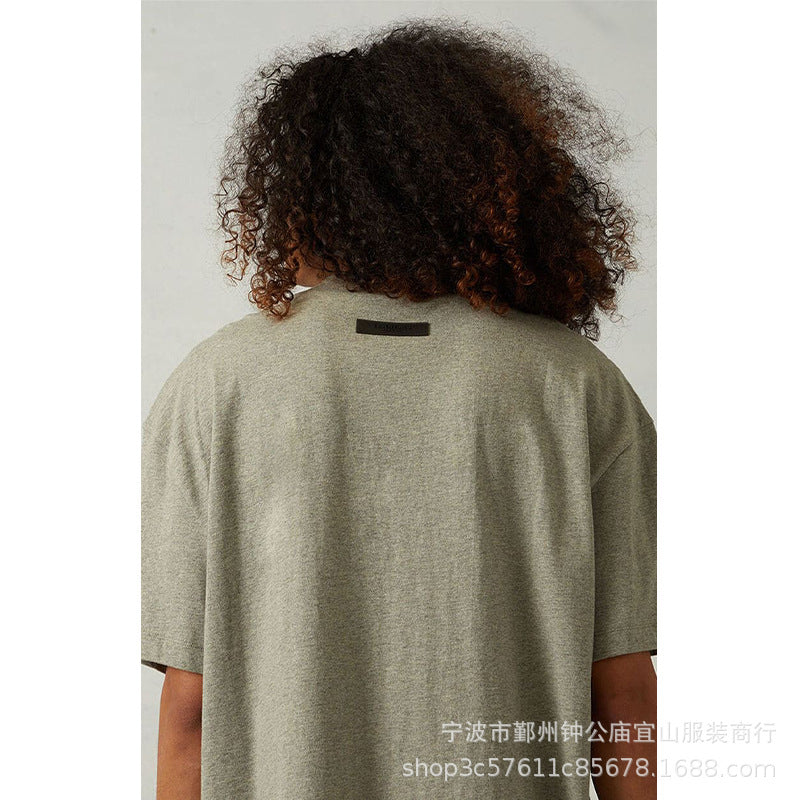 2022SS Short Sleeve T-Shirt 1977 Flocking Print ESSENTIALS Trendy Brand T-Shirt