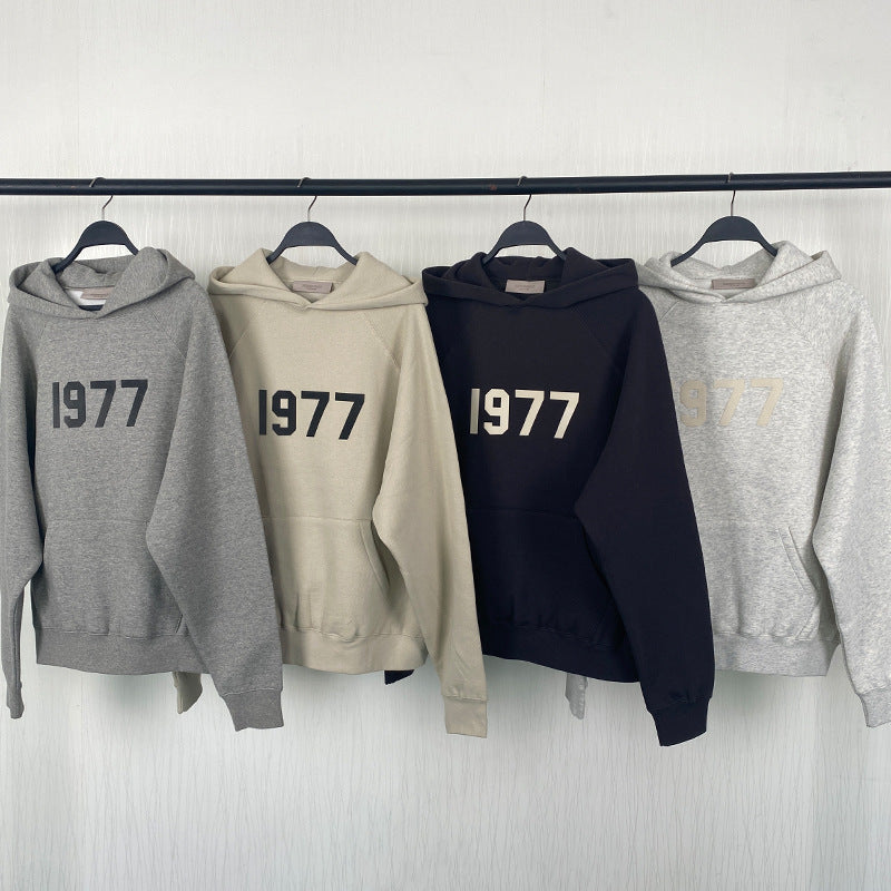 2022SS-1977 Fleece Hoodie ESSENTIALS Thickened Trendy Brand Sweatshirt