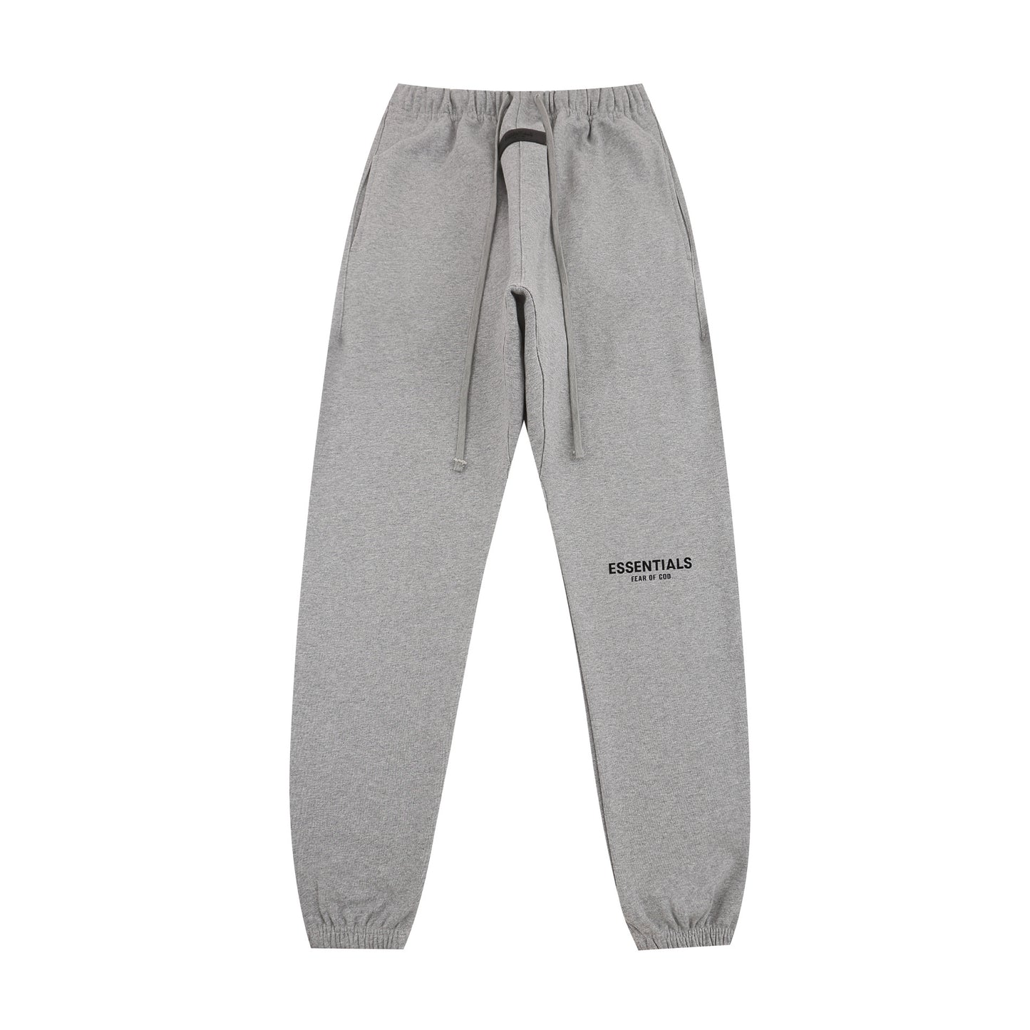 SS22 Top ESS **Fog Ankle-Tied Flocking Fear of God Essentials Sweatpants
