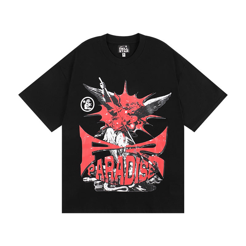 HS6001 Hellstar Fashion Brand Letters shorts Tee shirts