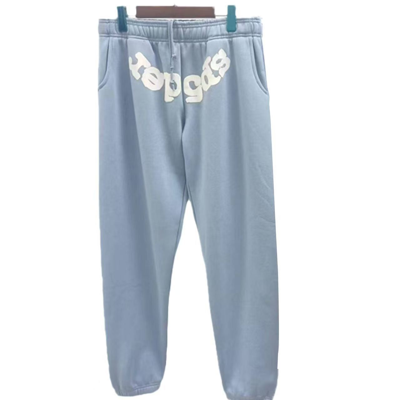 420G Heavy Cotton Fleece-lined Thick Sp5der Trendy Sweatpants