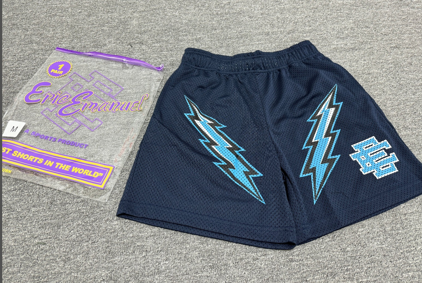 EE3010 Lightning Shorts  Eric Emanuel Quick-Drying Mesh Shorts Lightning Shorts