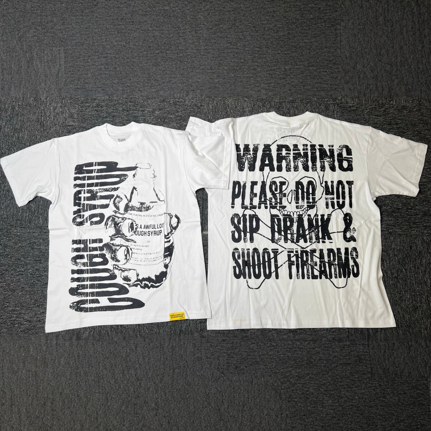 THAT'S AWFUL LOT OF COUGH SYRUP Cotton Crew Neck T-Shirt Short Sleeve