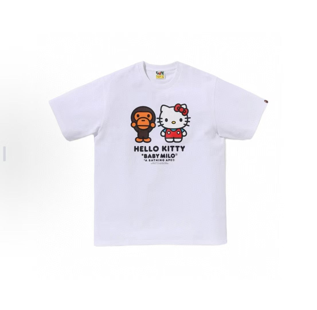 Bape tee shirts 100% cotton hello kitty men tee shirts