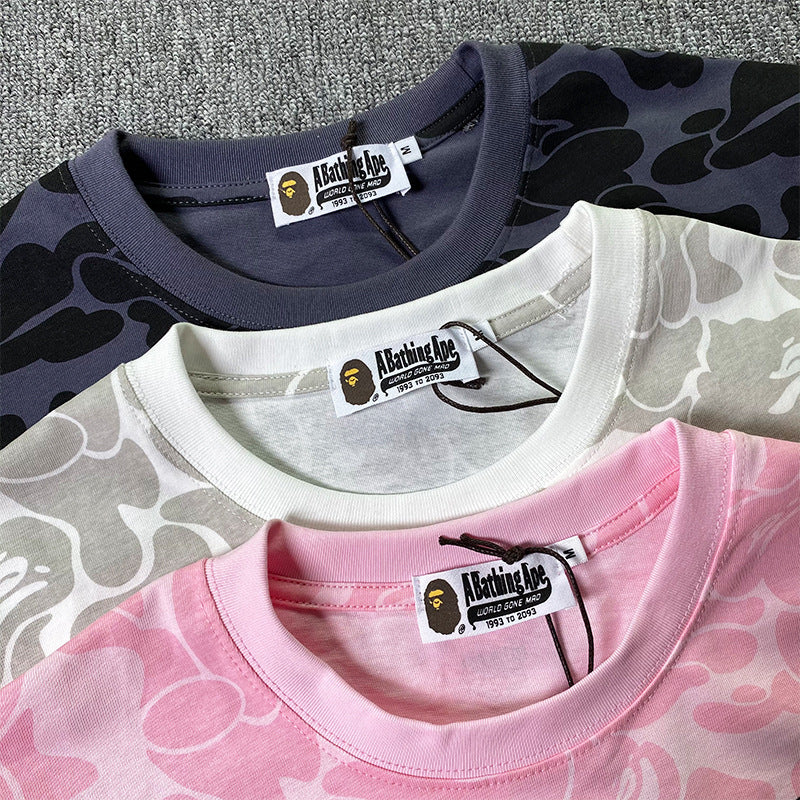 BAPE Sports Short-Sleeved T-shirt Ape Joint Name Miami Miami