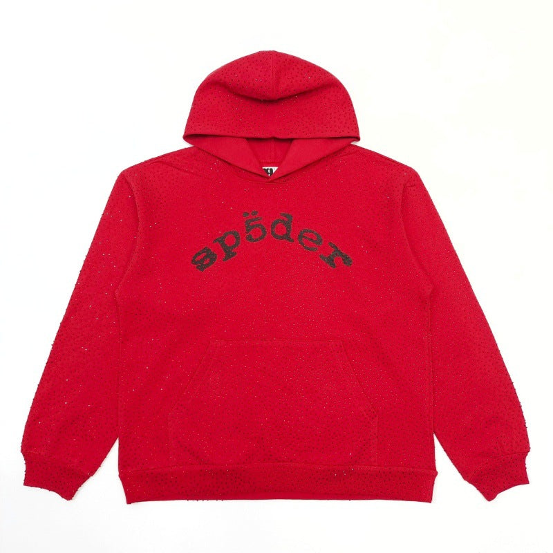 Sp5der vvs black  red hoodies spider heavry weight 1:1 hoodies