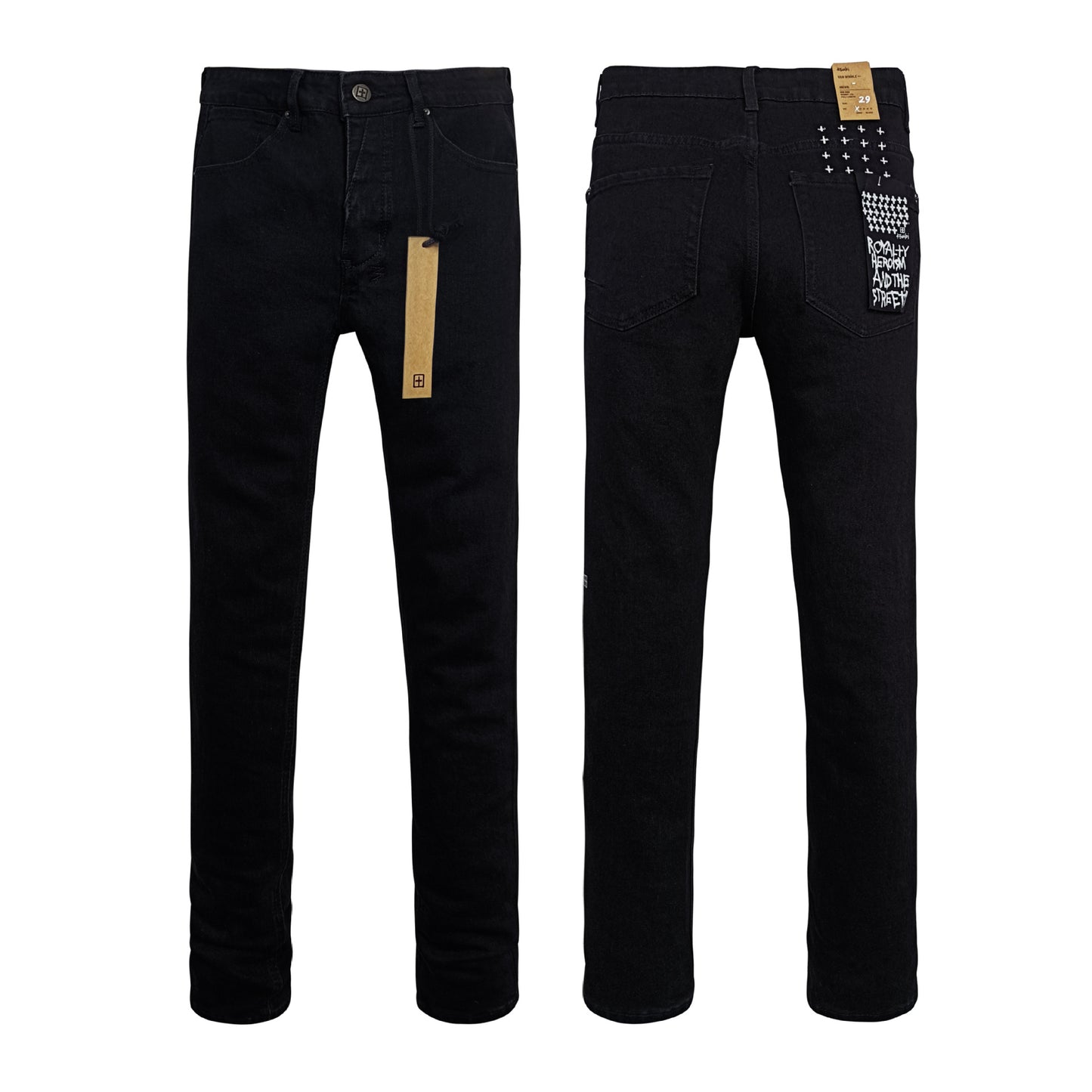 Ksubi001 Jeans Straight Ripped Stretch American High Street Casual Men's Jeans
