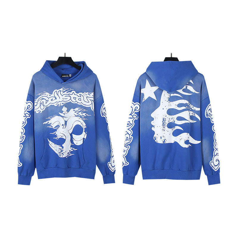 Hellstar Washed and Worn Hoodie Sweater Trousers Suit