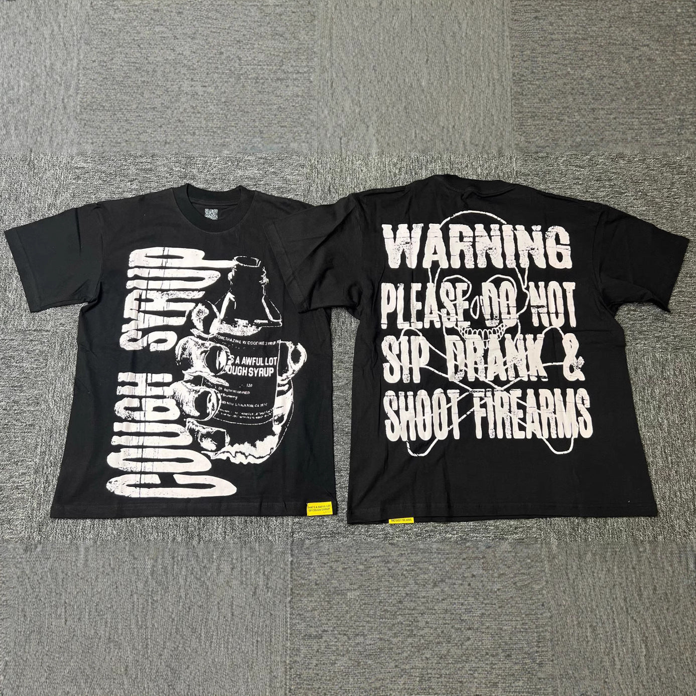 THAT'S AWFUL LOT OF COUGH SYRUP Crew Neck T-Shirt 100% Short Sleeve