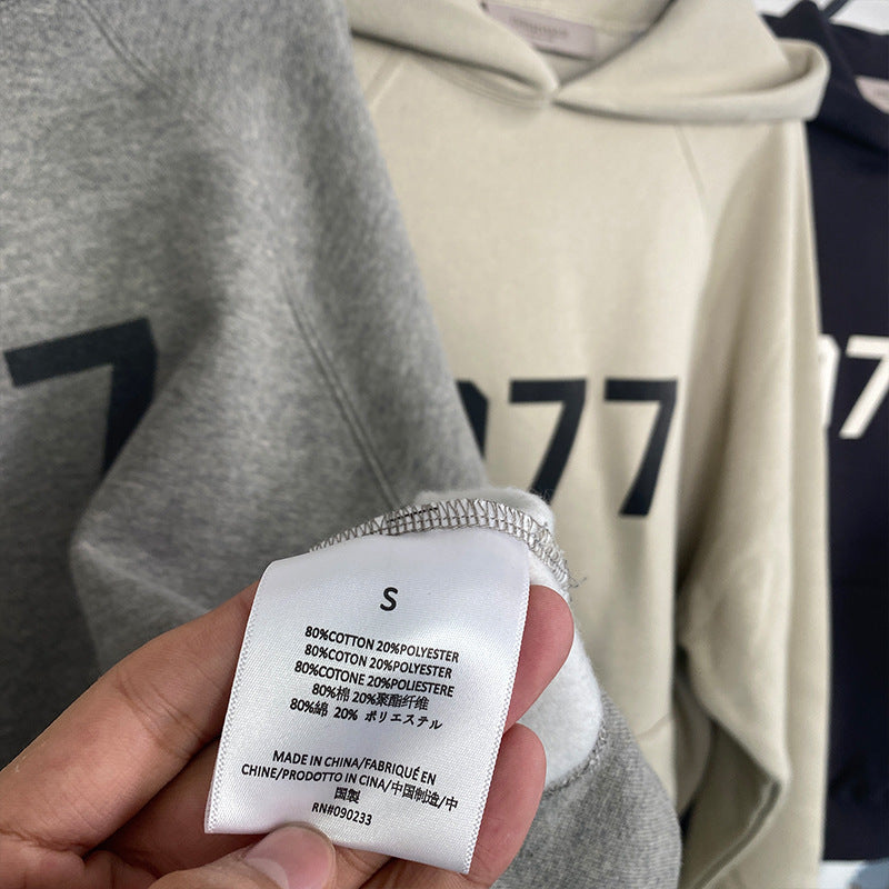 2022SS-1977 Fleece Hoodie ESSENTIALS Thickened Trendy Brand Sweatshirt