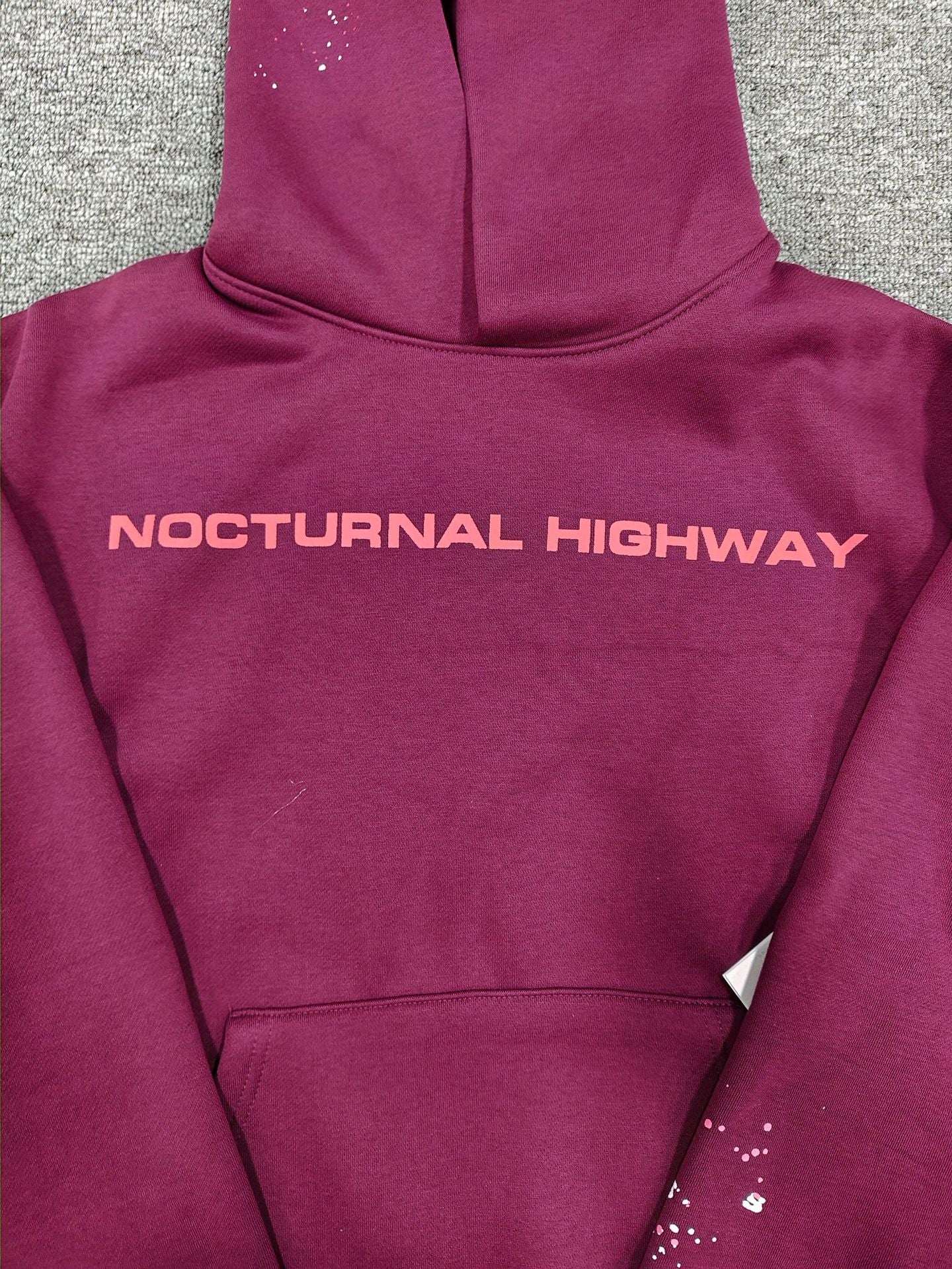 spider 555555 Burgundy Trendy Couple Hoodie Sweatshirt