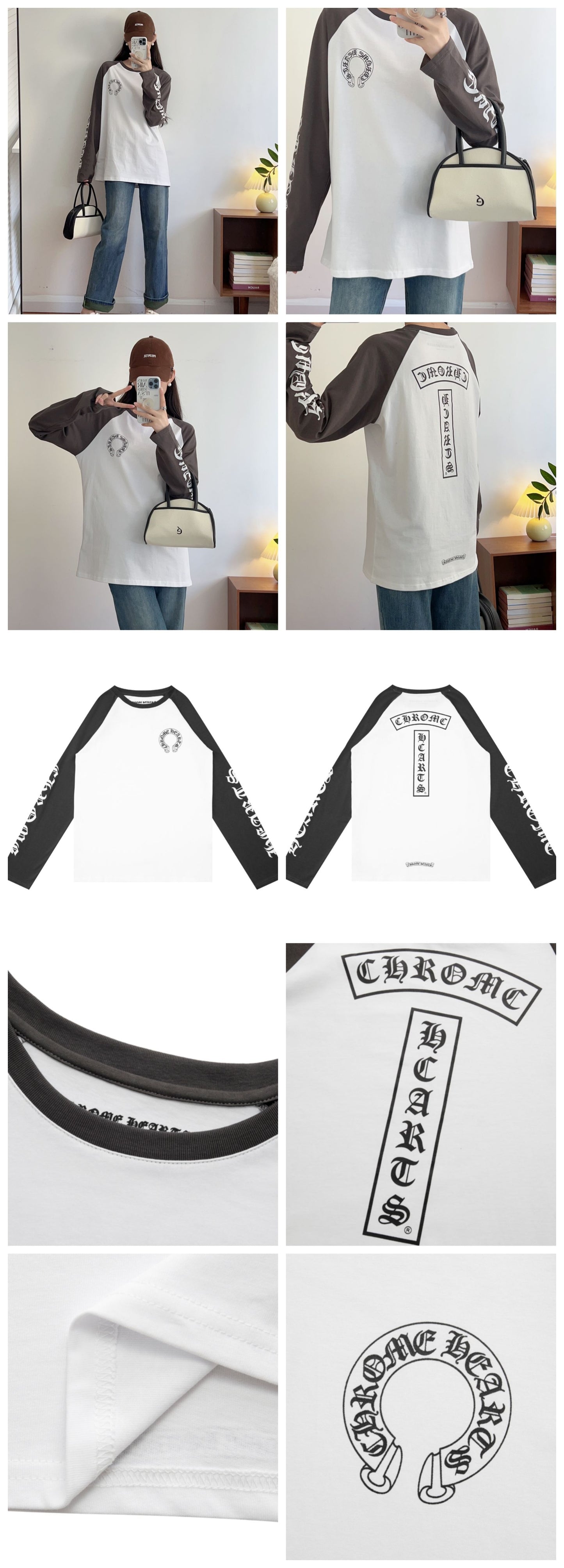 Chrome Heart High Quality Cotton Men's and Women's Long Sleeve T-shirt