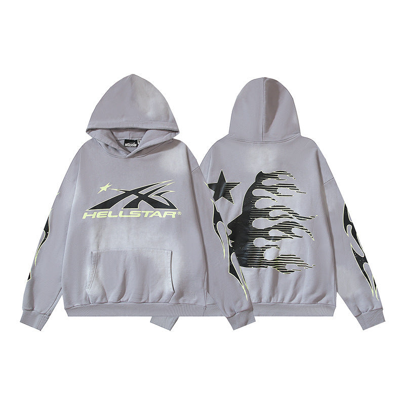 Hellstar Washed and Worn Hoodie Sweater Trousers Suit