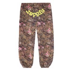 420G Heavy Cotton Fleece-lined Thick Sp5der Trendy Sweatpants
