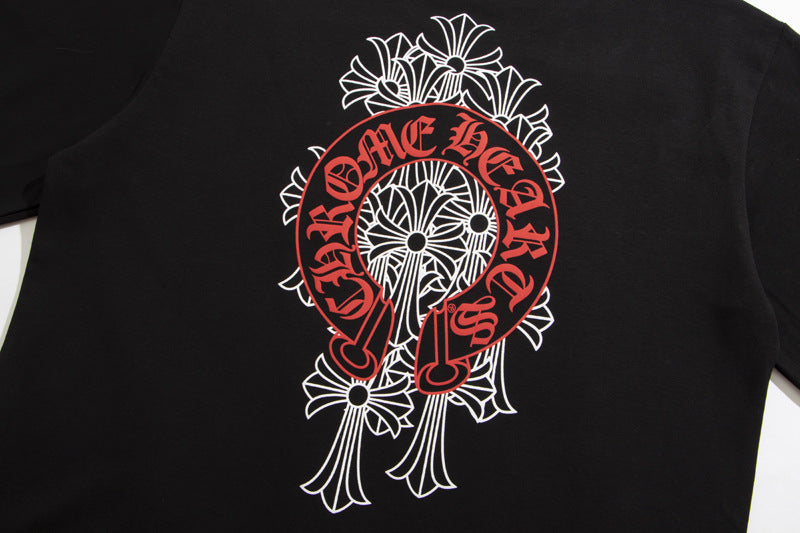 Chrome Heart High Quality Cotton Men's and Women's Long Sleeve T-shirt