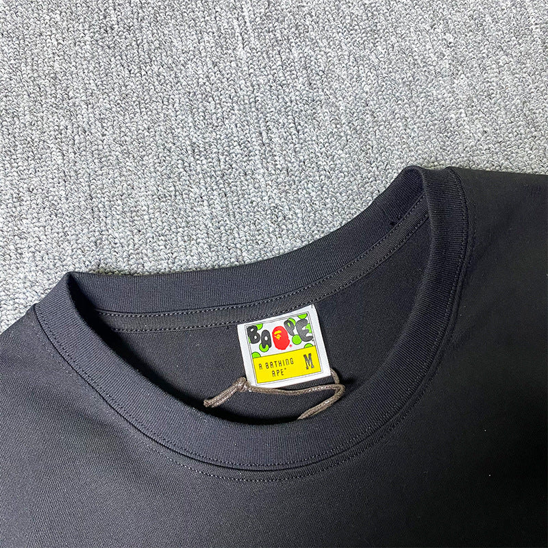 BAPE Short Sleeve T-shirt Cross Little Monkey