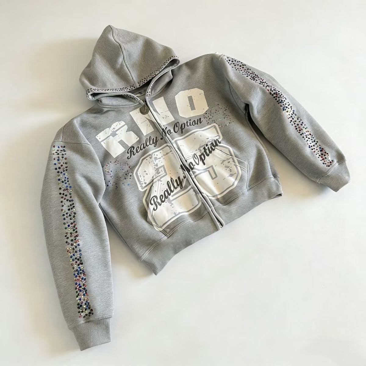 Y2K 90s Throwback Cotton Full Zip Hoodie Skate Street Style Zip Hooded Sweatshirt