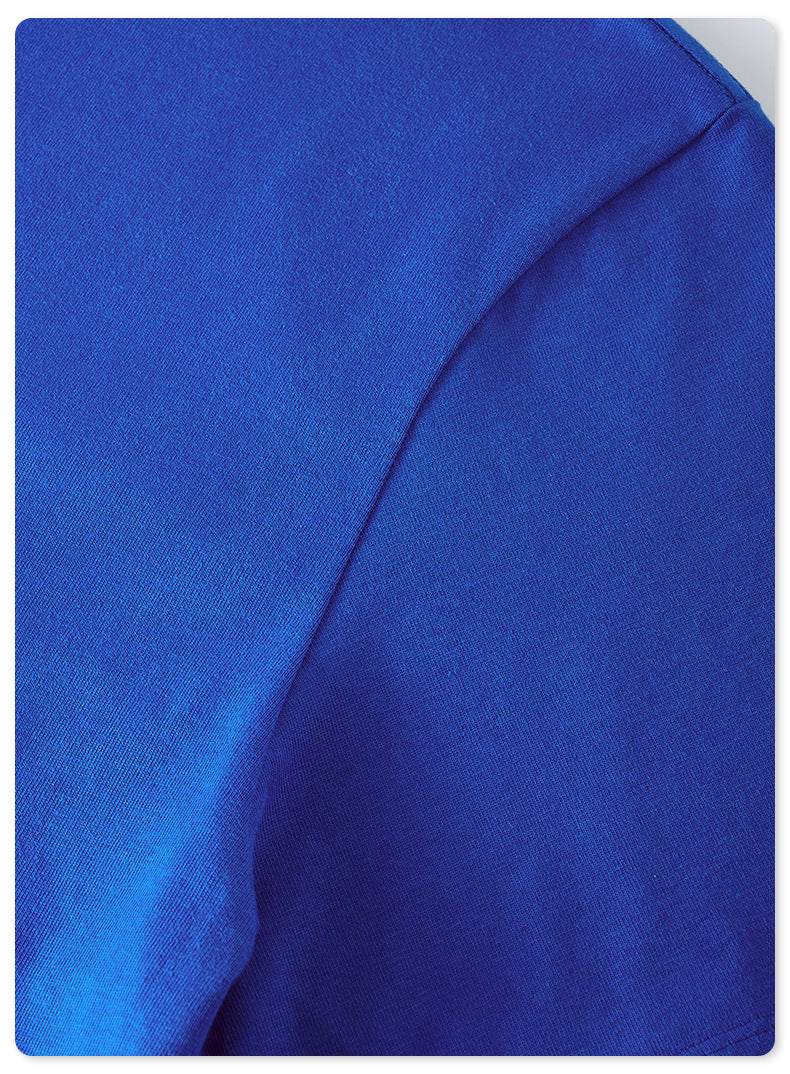 Be Men's 2024 Spring and Summer 305G Heavy T-shirt Men's American Cotton Fashion Brand Solid Color Short Sleeve Teen T-shirt