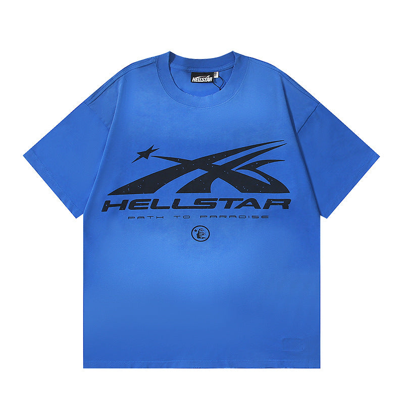 Hellstar Men's and Women's Loose Pullover Short Sleeve T-shirt