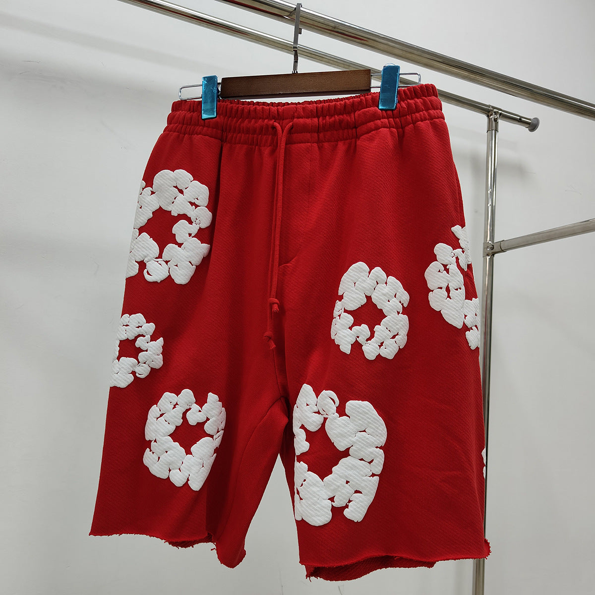 Denim Tears Shorts Full Printed Foam Denim Tears Fifth Pants Tide