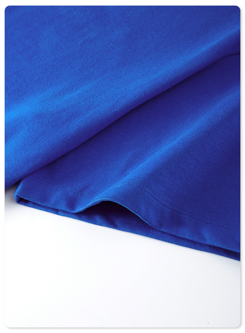 Be Men's 2024 Spring and Summer 305G Heavy T-shirt Men's American Cotton Fashion Brand Solid Color Short Sleeve Teen T-shirt