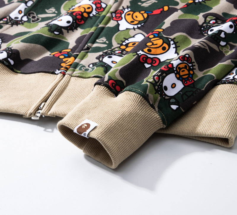 bape original 100% cotton hoodies for women and men