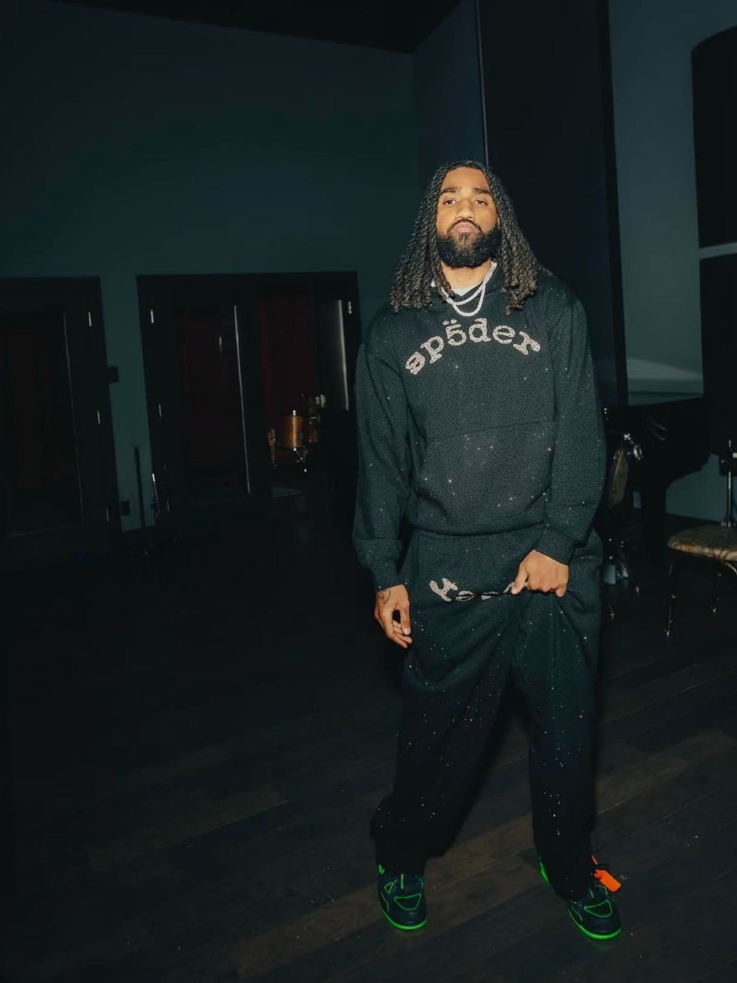 Sp5der vvs black  red hoodies spider heavry weight 1:1 hoodies