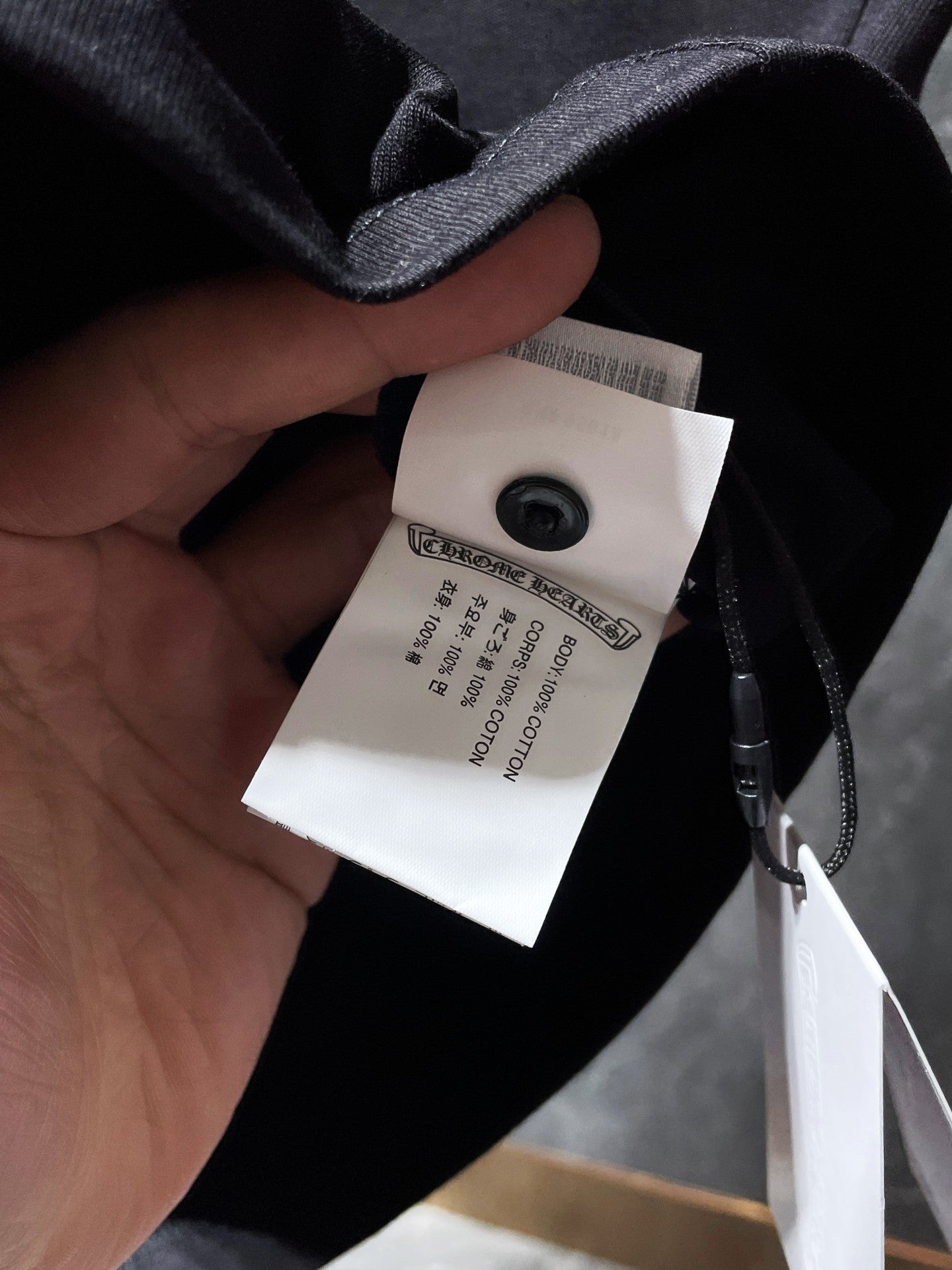 Chrome Hearts Embroidery Hollow Cross Double Yarn Short Sleeve T-shirt