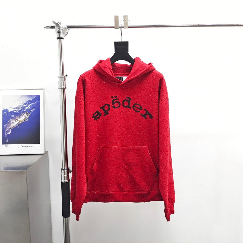 Sp5der vvs black  red hoodies spider heavry weight 1:1 hoodies