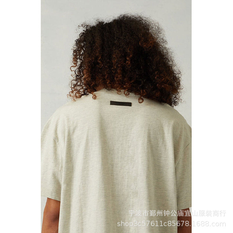 2022SS Short Sleeve T-Shirt 1977 Flocking Print ESSENTIALS Trendy Brand T-Shirt