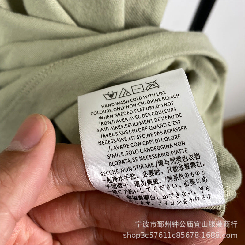 2022SS Short Sleeve T-Shirt 1977 Flocking Print ESSENTIALS Trendy Brand T-Shirt