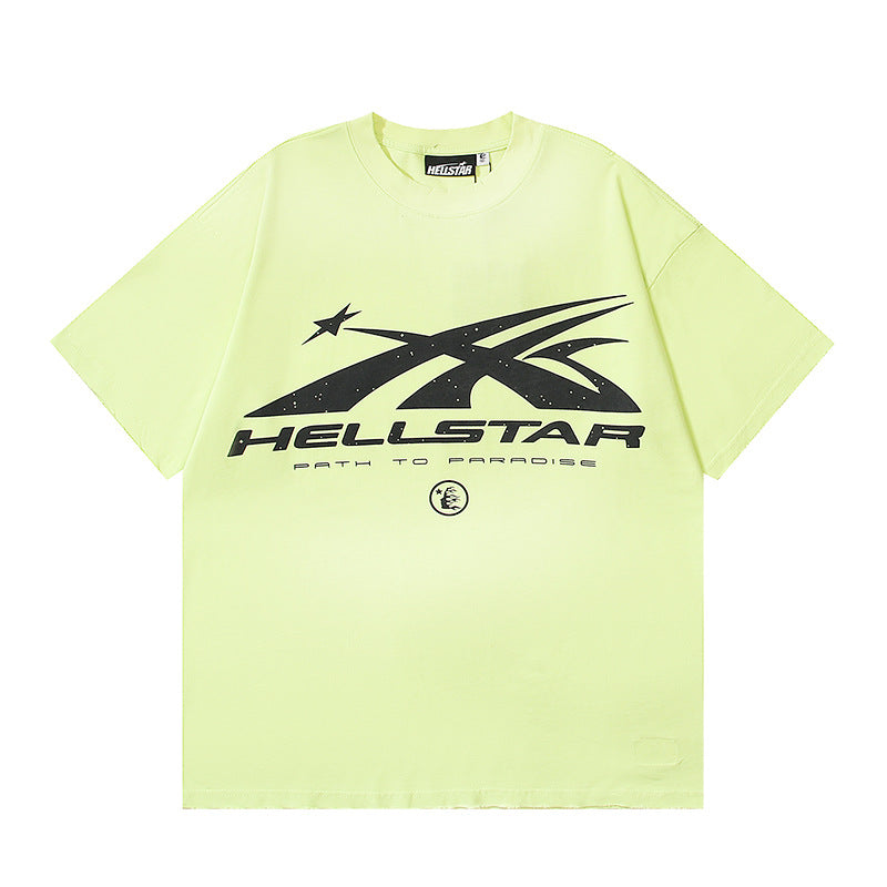 Hellstar Men's and Women's Loose Pullover Short Sleeve T-shirt