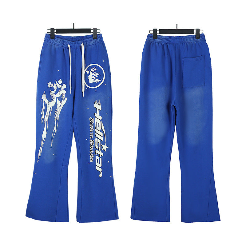Hellstar Washed and Worn Hoodie Sweater Trousers Suit