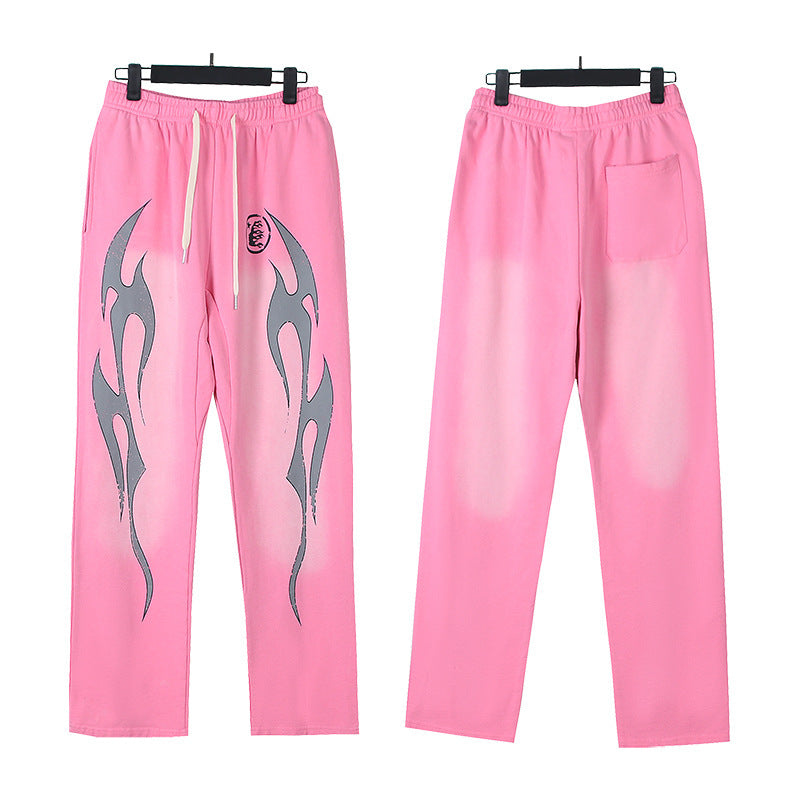 Part3-Hellstar Washed and Worn Hoodie Sweater Trousers Suit