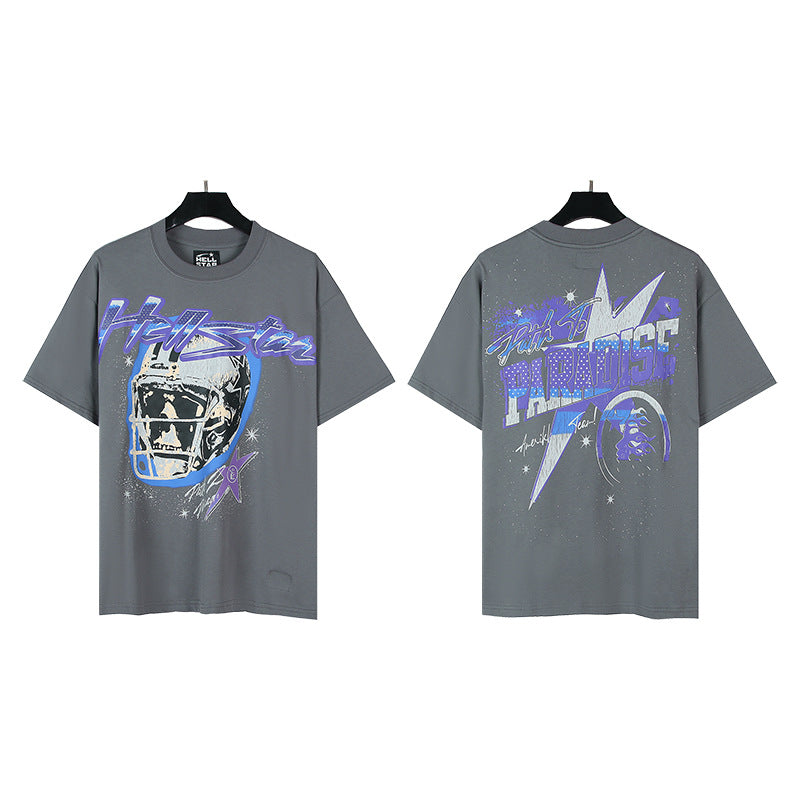 HS6001 Hellstar Fashion Brand Letters shorts Tee shirts