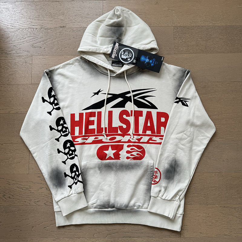 Hellstar Washed and Worn Hoodie Sweater Trousers Suit