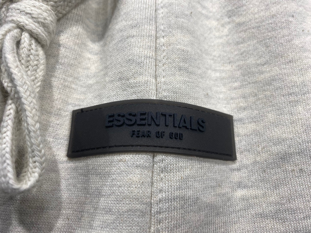 SS22 Top ESS **Fog Ankle-Tied Flocking Fear of God Essentials Sweatpants