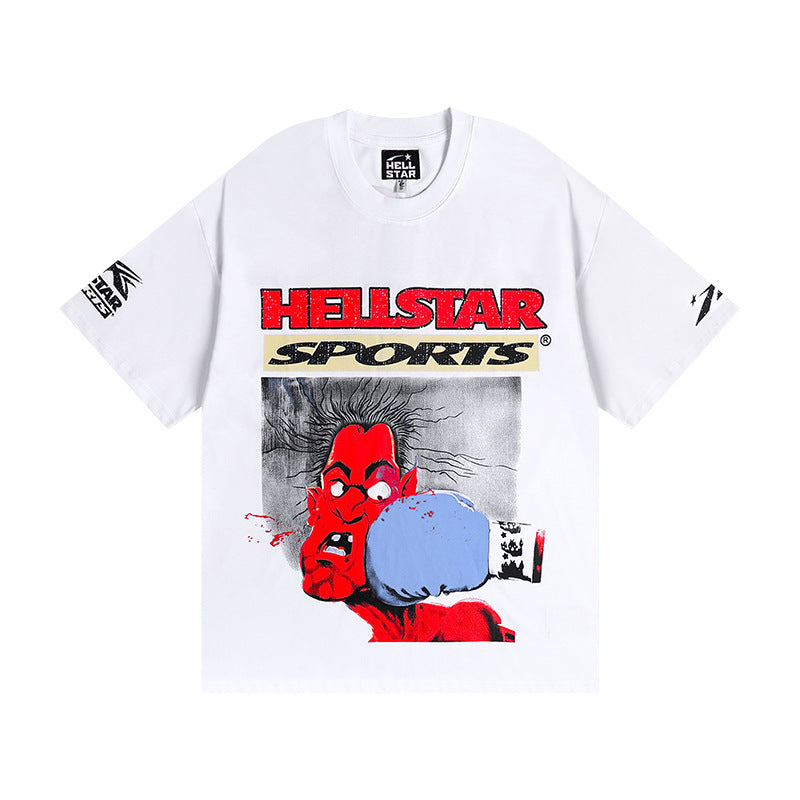 HS6001 Hellstar Fashion Brand Letters shorts Tee shirts