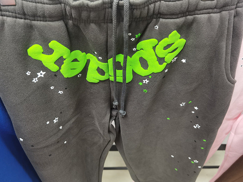 420 gsm 100% cotton spider sweater long pants sp5der