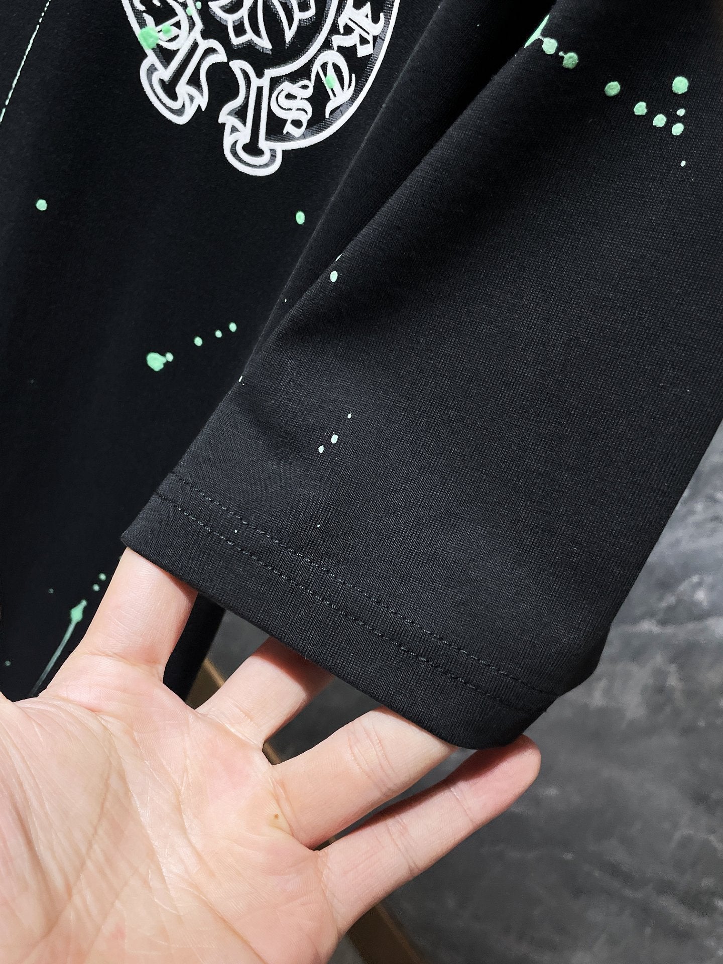 Chrome Hearts High Quality Sanskrit Crew Neck T-shirt Short Sleeves